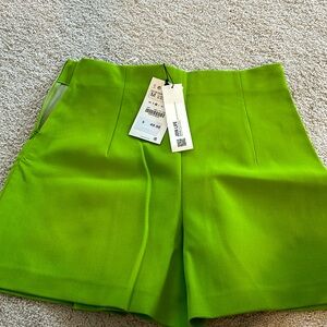 Zara NWT Green Shorts